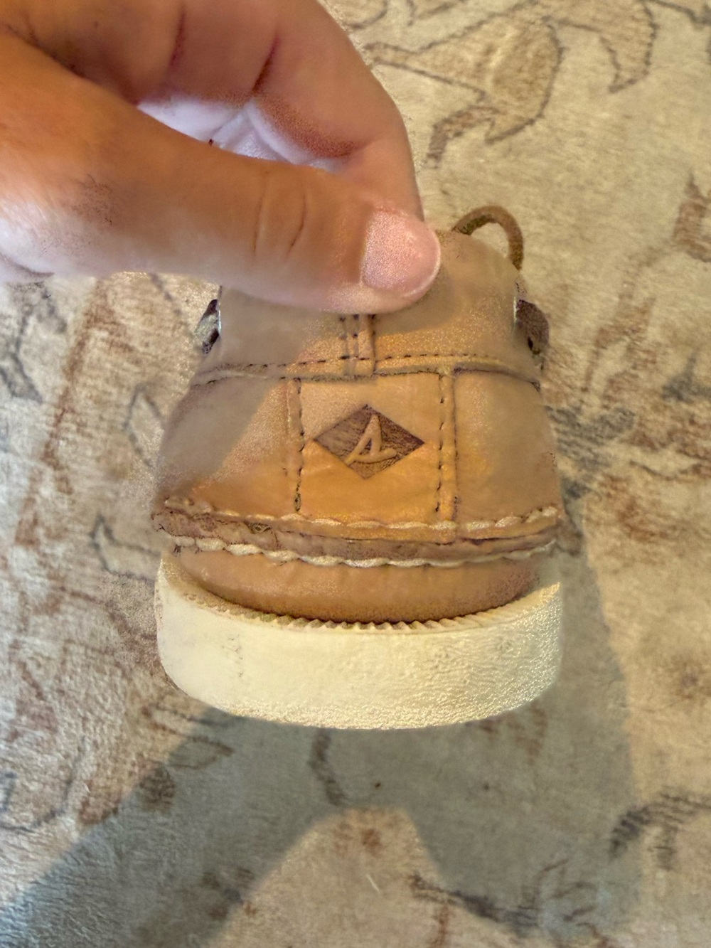Sperry Tan Leather 2-Eye Boat Shoes - Picture 9 of 10